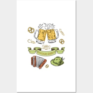 Drink beer Cheers-Vintage Beer shirt-Cheers with beer-Cheers beer Posters and Art